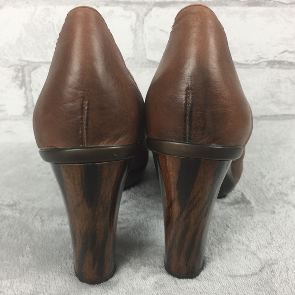 Söfft Brown Bootie Buckle and Marble Heel Size 9M - Picture 5 of 8